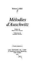 Tapa de Mélodies d'Auschwitz