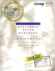 Tapa de Strategic youth ministry