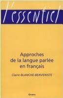 Tapa de Approches de la langue parlée en français