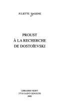 Tapa de Proust à la recherche de Dostoievski