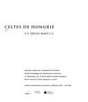Tapa de Celtes de Hongrie