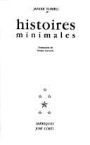 Tapa de Histoires minimales