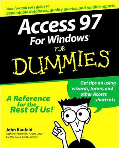 Tapa de Access 97 for Windows for dummies
