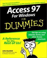 Tapa de Access 97 for Windows for dummies