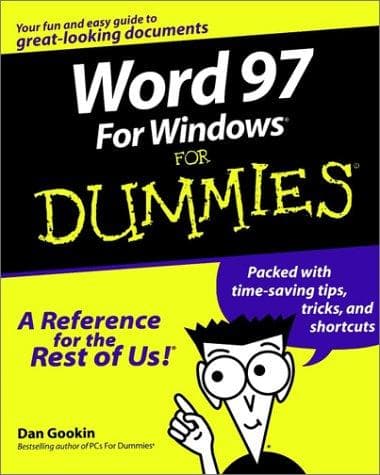Tapa de Word 97 for Windows for dummies
