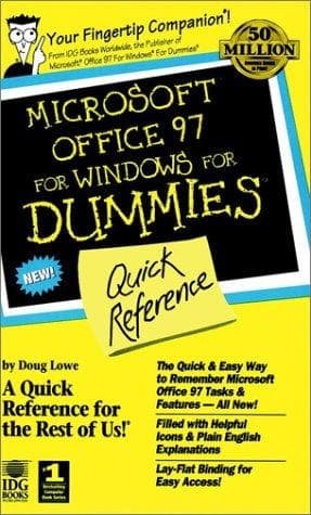Tapa de Microsoft Office 97 for Windows for dummies