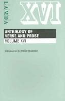 Tapa de Lamda Anthology Of Verse And Prose