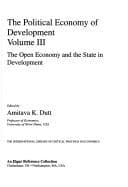 Tapa de The Political Economy of Development (International Library of Critical Writings in Economics)