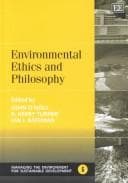 Tapa de Environmental ethics and philosophy
