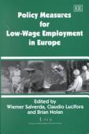 Tapa de Policy measures for low-wage employment in Europe