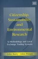 Tapa de Citizenship, sustainability and environmental research