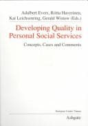 Tapa de Developing Quality in Personal Social Services