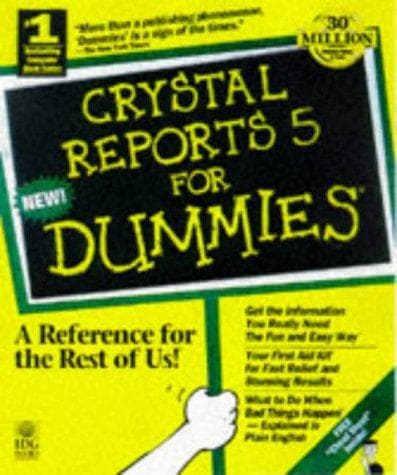 Tapa de Crystal reports 5 for dummies