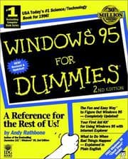 Tapa de Windows 95 for dummies