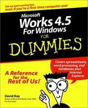 Tapa de Microsoft Works 4.5 for Windows for dummies