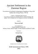 Tapa de ANCIENT SETTLEMENT IN THE ZAMMAR REGION; V. 1: INTRODUCTION AND OVERVIEW; ED. BY WARWICK BALL