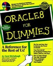 Tapa de Oracle8 for dummies
