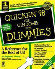 Tapa de Quicken 98 for Windows for dummies