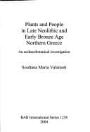 Tapa de Plants and People in Late Neolithic and Early Bronze Age Northern Greece