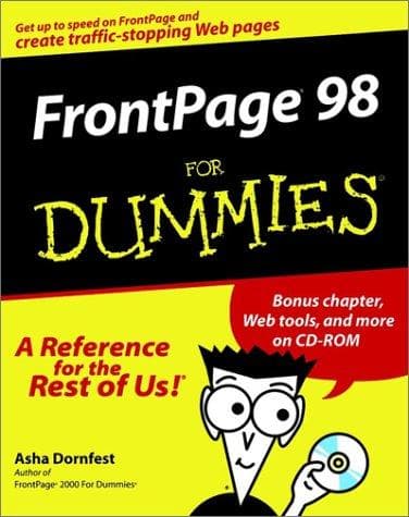 Tapa de FrontPage 98 for dummies