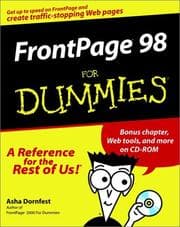 Tapa de FrontPage 98 for dummies