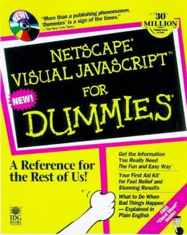 Tapa de Netscape Visual JavaScript for dummies