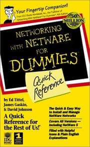 Tapa de Networking with NetWare for dummies quick reference