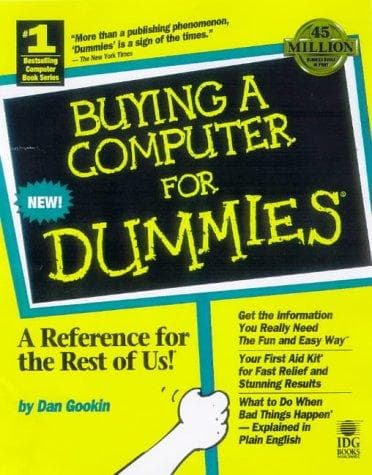 Tapa de Buying a computer for dummies