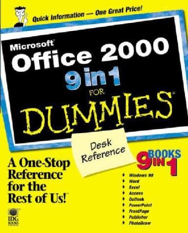 Tapa de Microsoft Office 2000 9 in 1 for Dummies Desk Reference