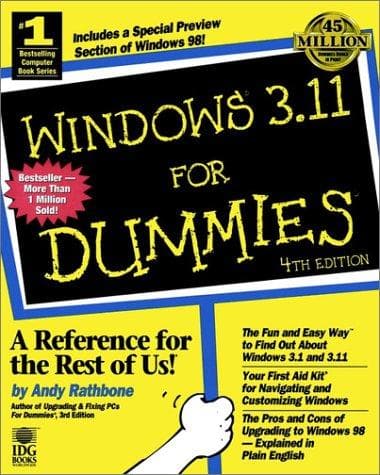 Tapa de Windows 3.11 for Dummies