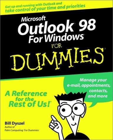 Tapa de Microsoft Outlook 98 for Windows for dummies
