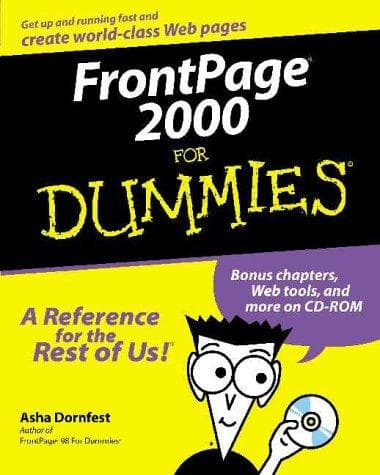 Tapa de FrontPage 2000 for dummies