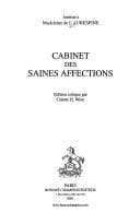 Tapa de Cabinet des saines affections 1595