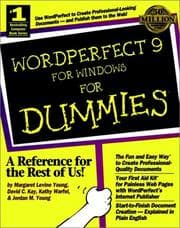 Tapa de WordPerfect 9 for Windows for dummies