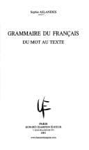 Tapa de Grammaire du français