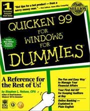 Tapa de Quicken 99 for Windows for dummies