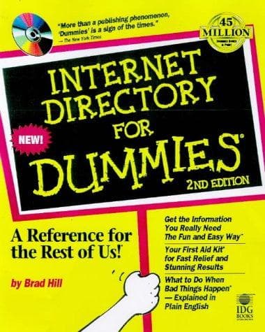 Tapa de Internet directory for dummies