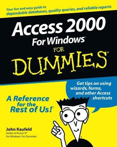 Tapa de Access 2000 for Windows for dummies