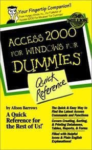 Tapa de Access 2000 for Windows for Dummies Quick Reference