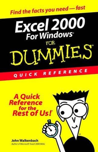 Tapa de Excel 2000 for Windows for dummies