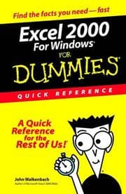 Tapa de Excel 2000 for Windows for dummies
