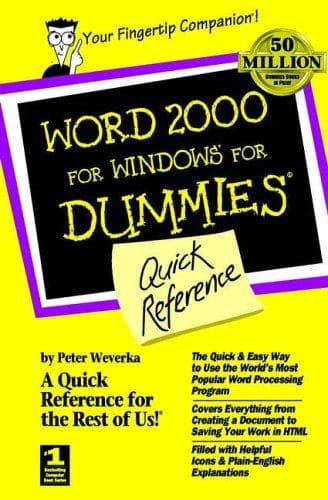 Tapa de Word 2000 for Windows for dummies