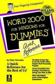 Tapa de Word 2000 for Windows for dummies