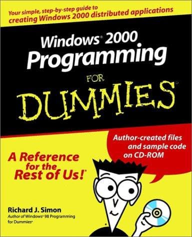 Tapa de Windows 2000 Programming for Dummies