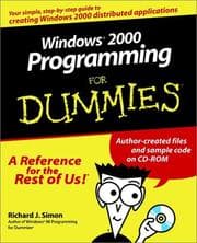 Tapa de Windows 2000 Programming for Dummies