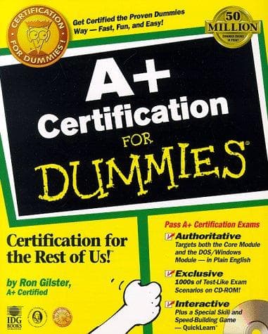 Tapa de A+ certification for dummies