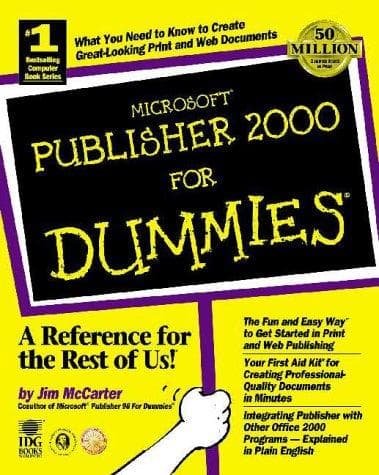 Tapa de Microsoft Publisher 2000 for dummies