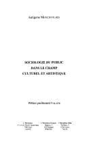 Tapa de Sociologie Du Public Dans Le Champ Culturel Et Artistique