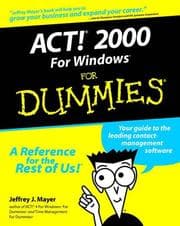 Tapa de Act! 2000 for Windows for dummies