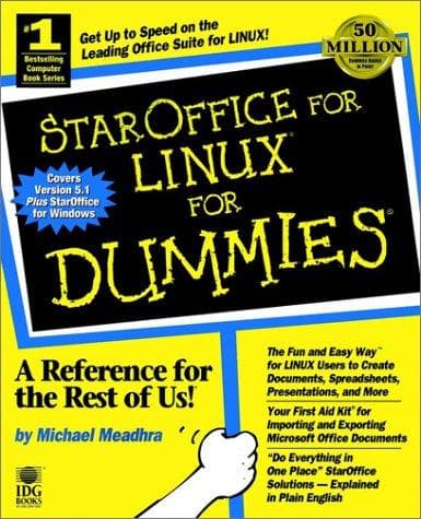 Tapa de StarOffice for Linux for dummies